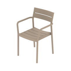 Chaise pour jardin à bière CAPRI ARM beige