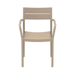 Chaise pour jardin à bière CAPRI ARM beige