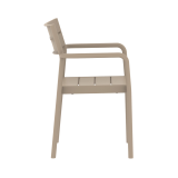 Chaise pour jardin à bière CAPRI ARM beige
