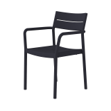 Chaise pour jardin à bière CAPRI ARM noir