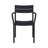 Chaise pour jardin à bière CAPRI ARM noir