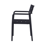 Chaise pour jardin à bière CAPRI ARM noir