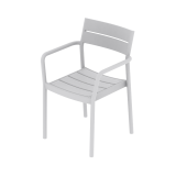 Chaise pour jardin à bière CAPRI ARM gris cendré