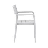 Chaise pour jardin à bière CAPRI ARM gris cendré