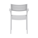 Chaise pour jardin à bière CAPRI ARM gris cendré