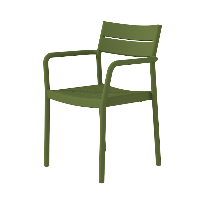Chaise pour jardin à bière CAPRI ARM vert