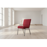 Chaise d'église AMBASSADOR rouge