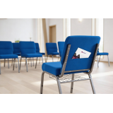 Chaise d'église AMBASSADOR bleu marine