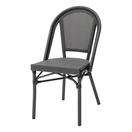 Chaise en technorotin MATTEO graphite