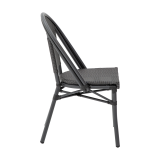 Chaise en technorotin MATTEO graphite