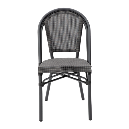 Chaise en technorotin MATTEO graphite