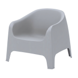 Fauteuil de terrasse DUNA gris clair