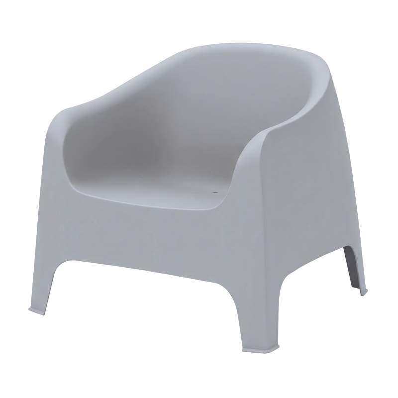 Fauteuil de terrasse DUNA gris clair