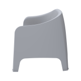 Fauteuil de terrasse DUNA gris clair
