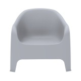 Fauteuil de terrasse DUNA gris clair
