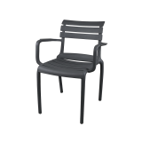Chaise de jardin à bière VELO anthracite