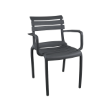 Table de jardin à bière VELO anthracite