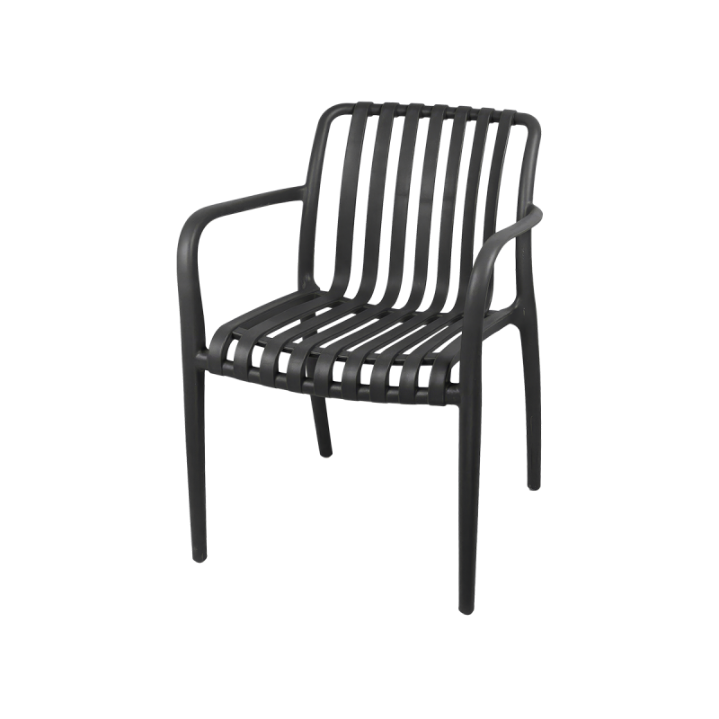 Chaise de jardin à bière VERTICALE anthracite