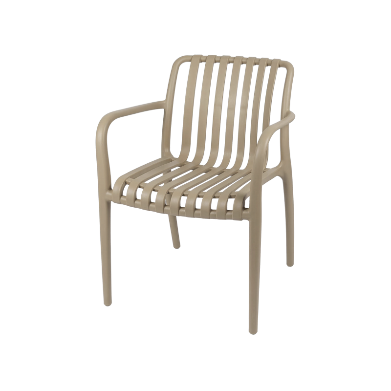 Chaise de jardin à bière VERTICALE beige
