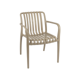 Chaise de jardin à bière VERTICALE beige