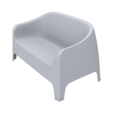 Canapé de terrasse DUNA BENCH gris clair