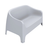 Canapé de terrasse DUNA BENCH gris clair