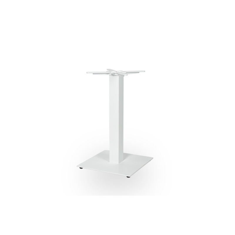 La Base de la Table de Bistrot ALFA S 50x50 blanc