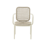 Chaise en technorattan DIEGO beige clair