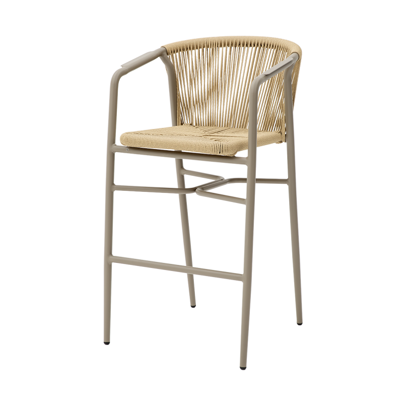 Chaise en technorattan LUIGI BAR beige