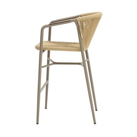 Chaise en technorattan LUIGI BAR beige