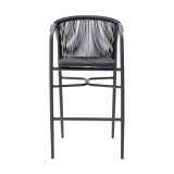 Chaise en technorattan LUIGI BAR anthracite