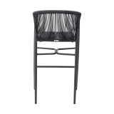 Chaise en technorattan LUIGI BAR anthracite