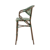 Chaise en technorattan CAMILLO BAR vert