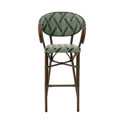 Chaise en technorattan CAMILLO BAR vert