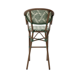 Chaise en technorattan CAMILLO BAR vert