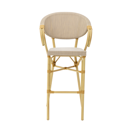 Chaise en technorattan CAMILLO BAR beige