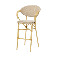 Chaise en technorattan CAMILLO BAR beige