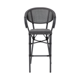 Chaise en technorattan CAMILLO BAR graphite