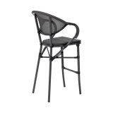 Chaise en technorattan CAMILLO BAR graphite