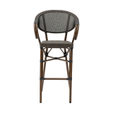 Chaise en technorattan CAMILLO BAR brun