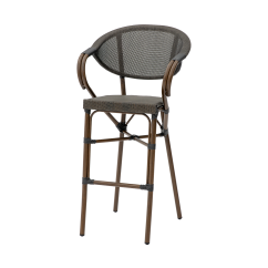 Chaise en technorattan CAMILLO BAR brun