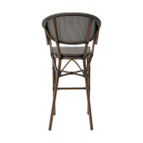 Chaise en technorattan CAMILLO BAR brun