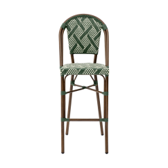 Chaise en technorattan MATTEO BAR vert
