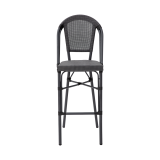 Chaise en technorattan MATTEO BAR graphite