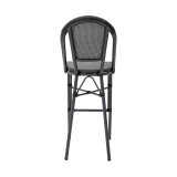 Chaise en technorattan MATTEO BAR graphite