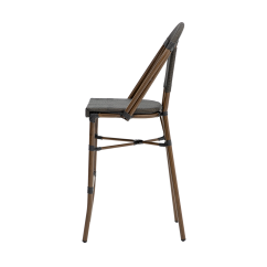 Chaise en technorattan MATTEO BAR brun
