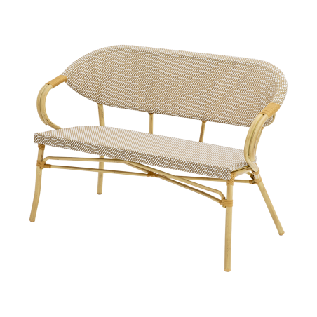 Banc en technorattan CAMILLO BENCH beige