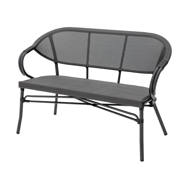 Banc en technorattan CAMILLO BENCH graphite