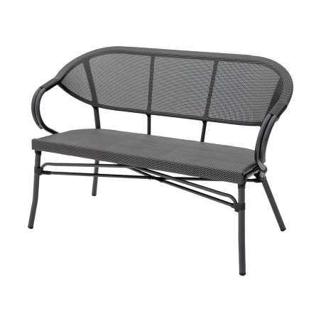 Banc en technorattan CAMILLO BENCH graphite