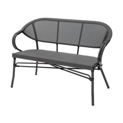 Banc en technorattan CAMILLO BENCH graphite